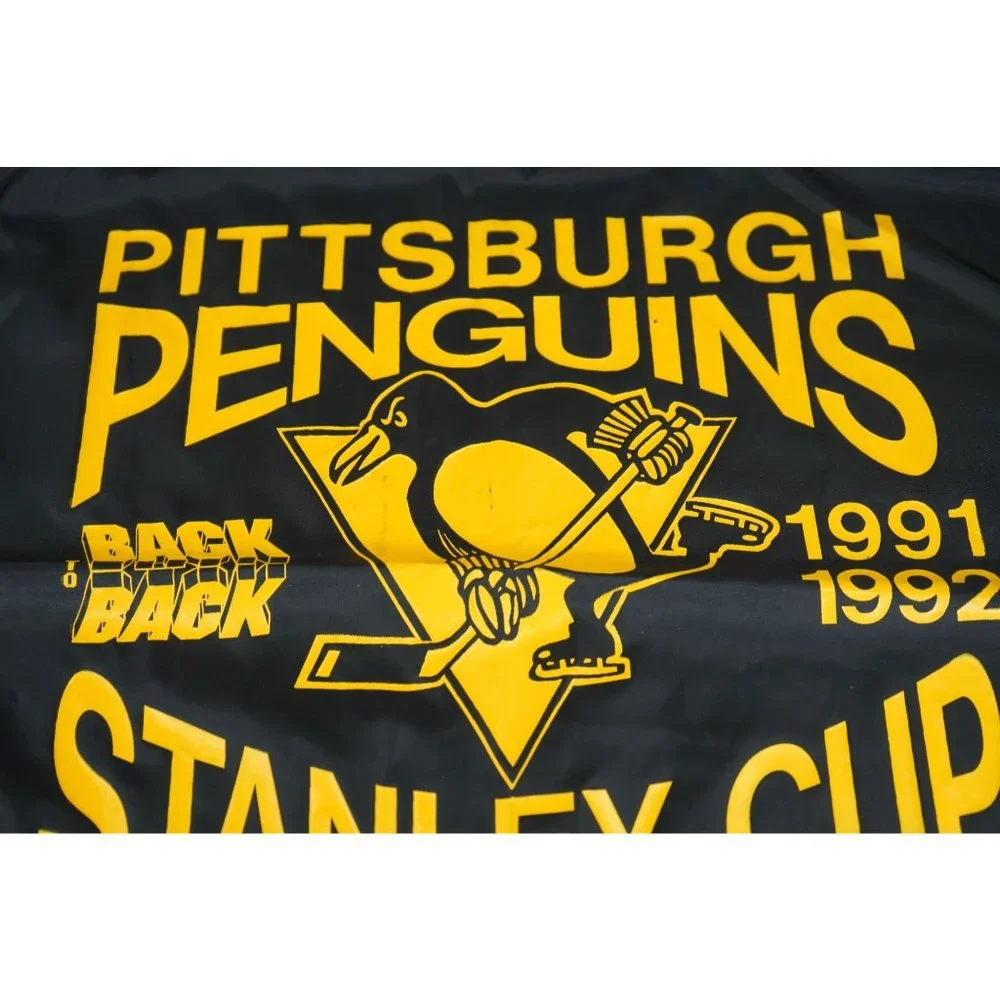 VTG Pittsburgh Penguins 1991-92 Back to Back Stanley Cup Champions Flag 21